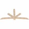 Ekena Millwork Alberta Smooth Timber Gable Bracket, Douglas Fir, 84"W x 45"H x 1 1/2"D x 5 1/2"F, 13/12 Pitch GBW084X45X0206ALB00SDF - alternate 5